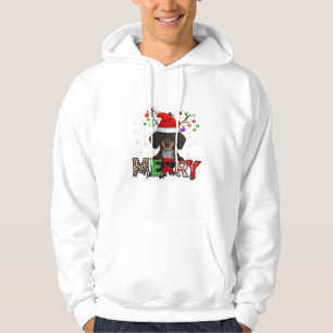 Dachshund Santa Dog Merry Christmas Oversized T-Sh Hoodie