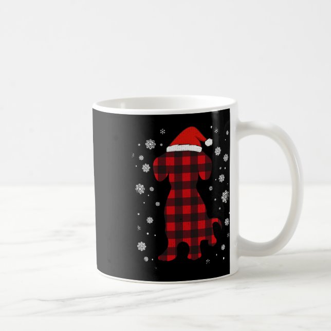 Dachshund Santa Hat Dog Lover Christmas  Coffee Mug (Right)