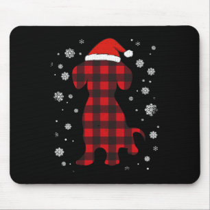 Dachshund Santa Hat Dog Lover Christmas Mouse Mat