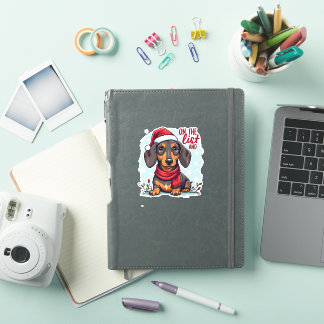 Dachshund Santa On The Naughty List Dachshund Chri