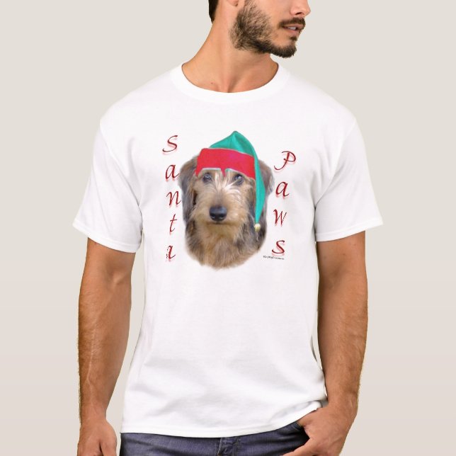 Dachshund Santa Paws T-Shirt (Front)