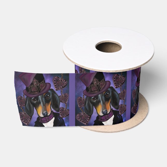 DACHSHUND  SATIN RIBBON (Spool)