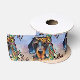 DACHSHUND SATIN RIBBON
