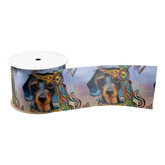 DACHSHUND   SATIN RIBBON (Spool)