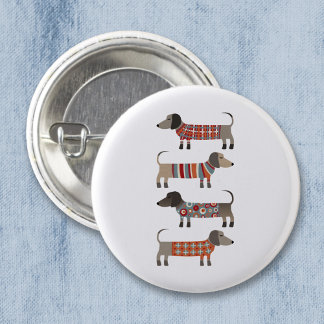 Dachshund Sausage Dog 6 Cm Round Badge