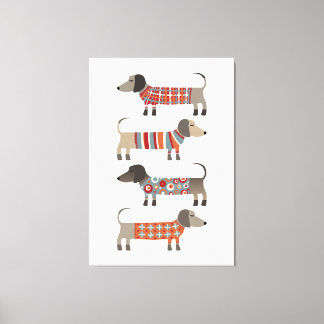 Dachshund Sausage Dog Canvas Print
