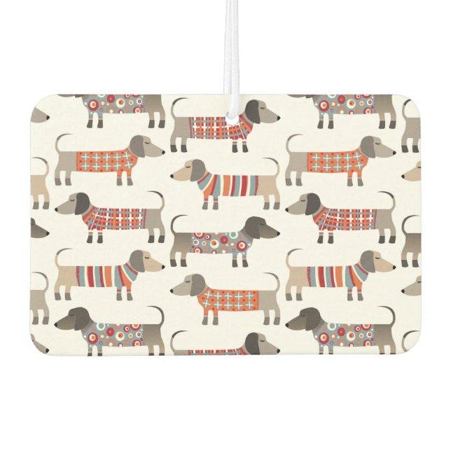 Dachshund Sausage Dog Car Air Freshener (Front)