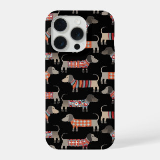 Dachshund Sausage Dog Dark iPhone 15 Pro Case