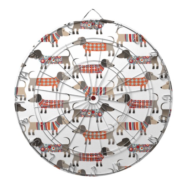 Dachshund Sausage Dog Dartboard (Front)