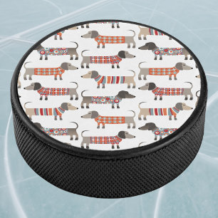 Dachshund Sausage Dog Hockey Puck