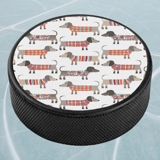 Dachshund Sausage Dog Hockey Puck