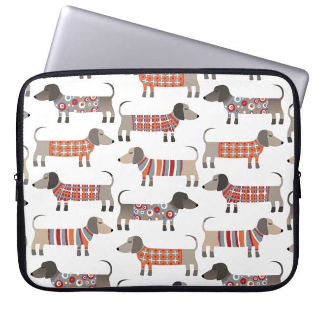 Dachshund Sausage Dog Laptop Sleeve (Front)
