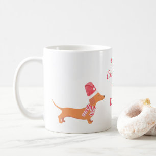 Dachshund sausage dog lover gift Christmas Coffee Mug