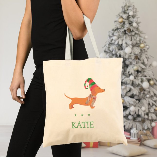 Dachshund sausage dog lover gift Christmas Tote Bag (Dachshund sausage dog lover gift Christmas Tote Bag
)