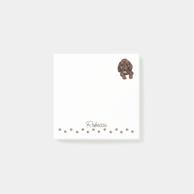 Dachshund Sausage Dog Personalised Notes (Front)