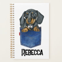 Dachshund Sausage Dog Personalised Planner Diary