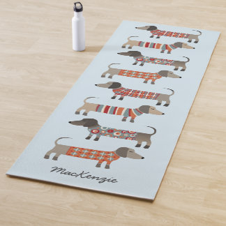 Dachshund Sausage Dog Personalised Yoga Mat