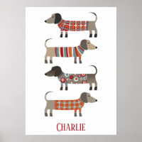 Dachshund Sausage Dog Personalized