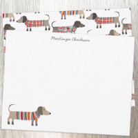 Dachshund Sausage Dog Personalized Stationery
