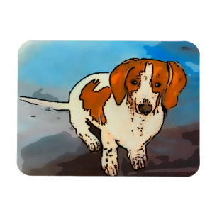Dachshund Sausage Dog Pet Watercolour Magnet