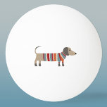 Dachshund Sausage Dog Ping Pong Ball<br><div class="desc">Cute little Dachshund sausage or wiener dogs in woolly knitwear. Perfect for dog lovers and dog walkers.</div>