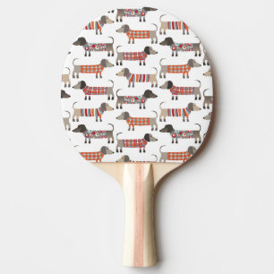 Dachshund Sausage Dog Ping Pong Paddle