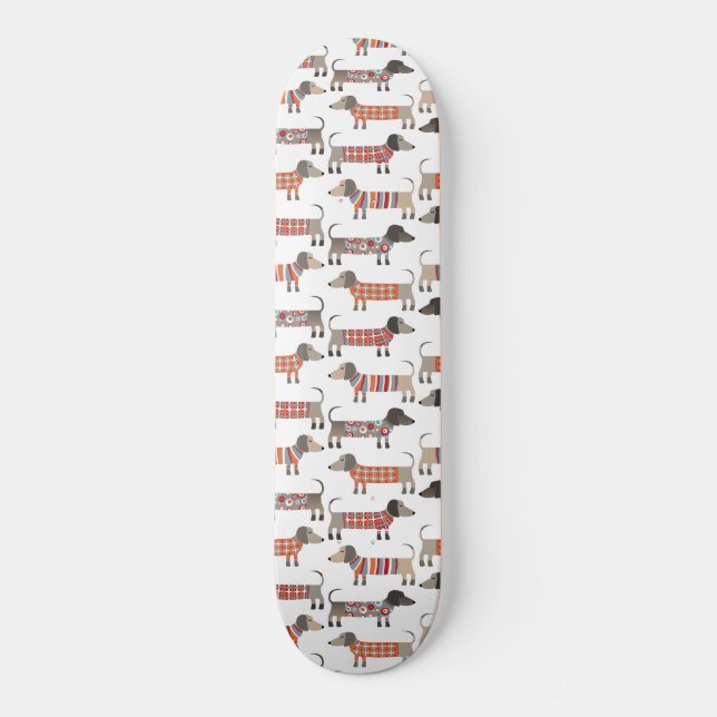 Dachshund Sausage Dog Skateboard (Front)