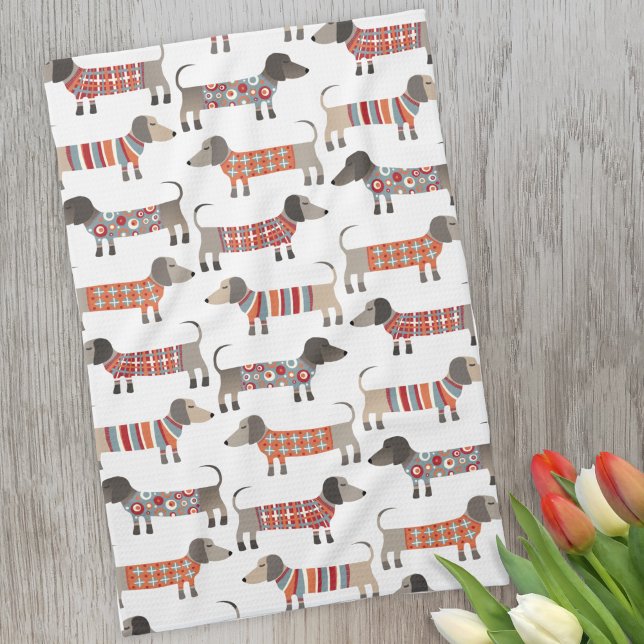 Dachshund Sausage Dog Tea Towel (Creator Uploaded)