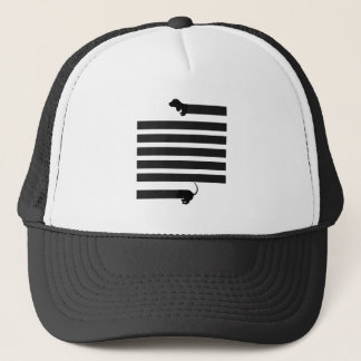 dachshund sausage dog trucker hat