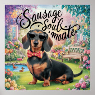 Dachshund Sausage Soulmate Poster