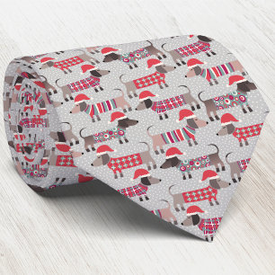 Dachshund Sausage Wiener Dog Holiday Tie