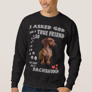 Dachshund Saying Mum Wiener Dad Weenie Lover Sausa Sweatshirt