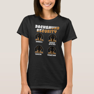Dachshund Security Wiener Weiner Dog Owner T-Shirt