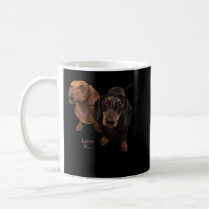Dachshund Shirt Weiner Dog Mum Dad Love Doxie Pupp Coffee Mug