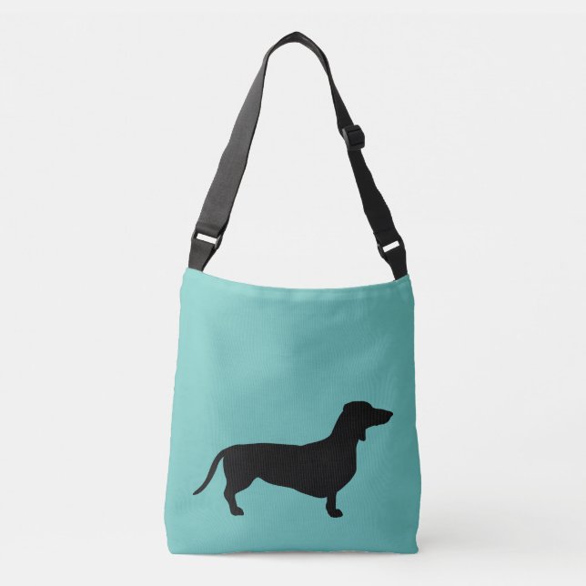 Dachshund Short Hair - Silhouette 1 Crossbody Bag (Front)