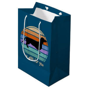 Dachshund Short Hair - Silhouette 1 Medium Gift Bag