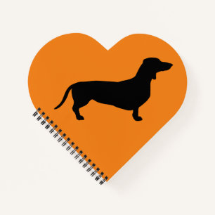 Dachshund Short Hair - Silhouette 1 Notebook