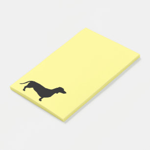 Dachshund Short Hair - Silhouette 1 Post-it Notes