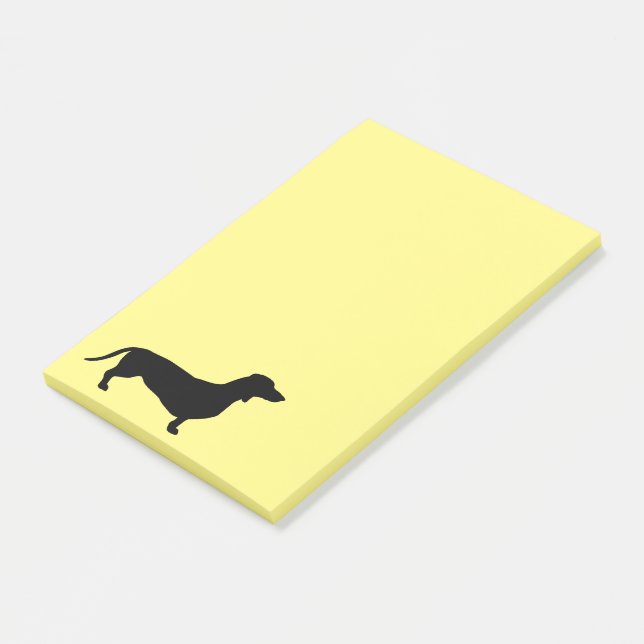 Dachshund Short Hair - Silhouette 1 Post-it Notes (Angled)