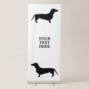 Dachshund Short Hair - Silhouette 1 Retractable Banner