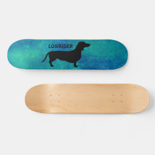 Dachshund Short Hair - Silhouette 1 Skateboard