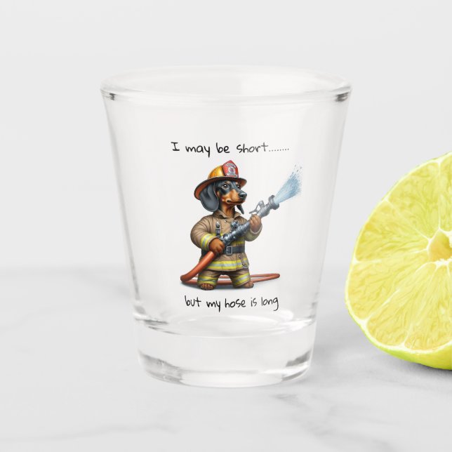 Dachshund  shot glass (Front)