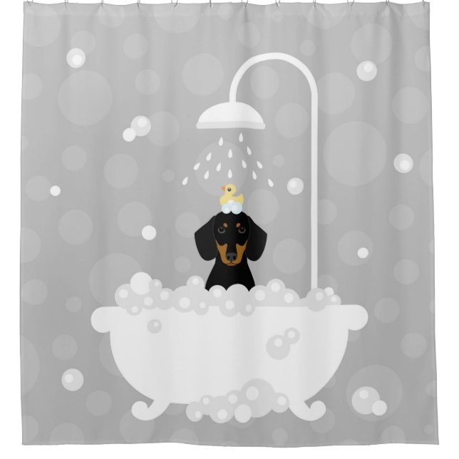 Dachshund Shower Curtain (Front)