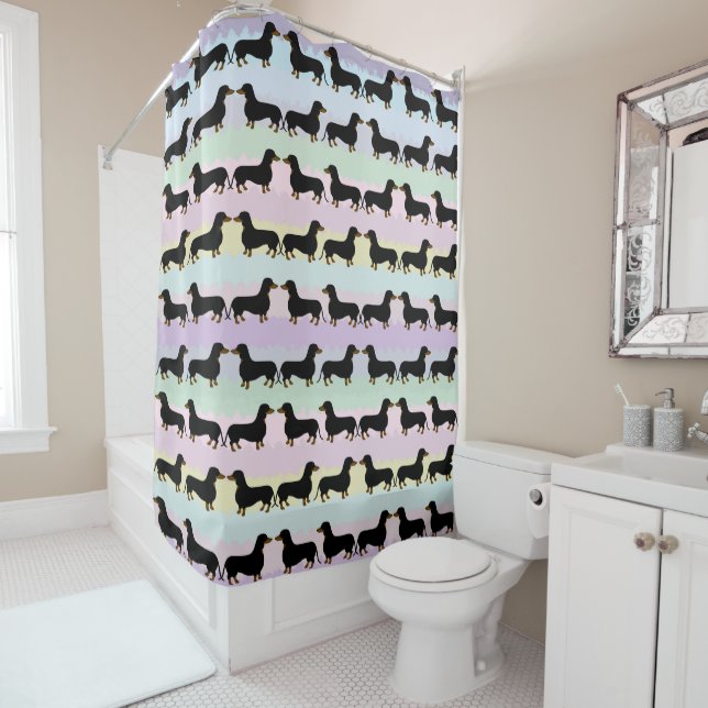 Dachshund Shower Curtain (In Situ)