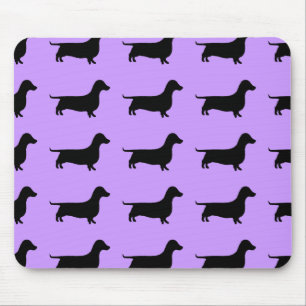Dachshund Silhouette any colour Mouse Mat
