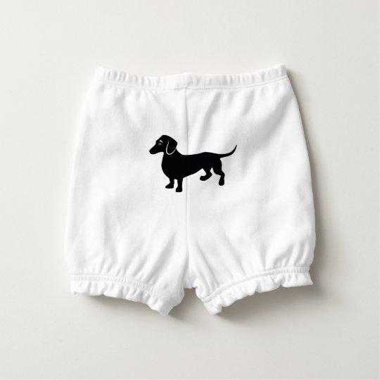 Dachshund Silhouette Nappy Cover
