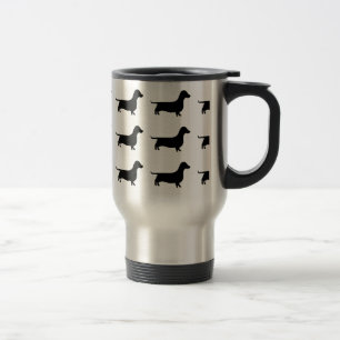Dachshund Silhouette Travel Mug