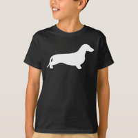 Dachshund silhouette white + your ideas