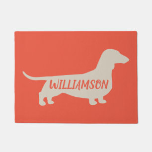 Dachshund Silhouette Wiener Dog Lover's Doxie Doormat
