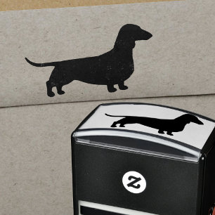 Dachshund Silhouette   Wiener Dog Lover's Self-inking Stamp
